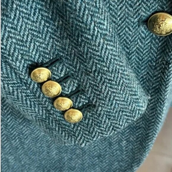 J.Crew herringbone wool blazer size 0 - Picture 4 of 6